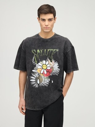 Salute Flower Vintage Washed Cotton T-Shirt - ShopStyle